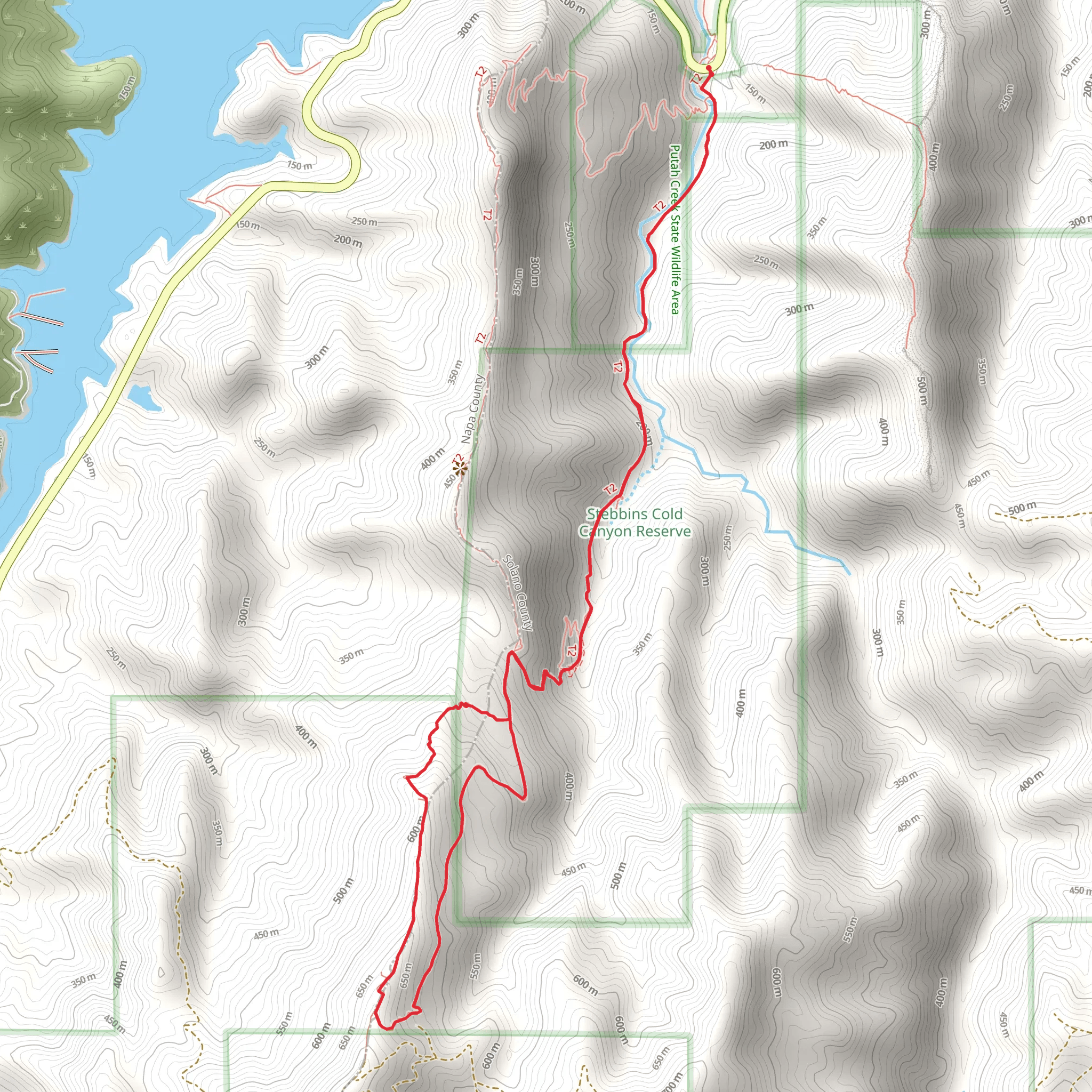 Homestead and Annies Loop Trail mobile static map