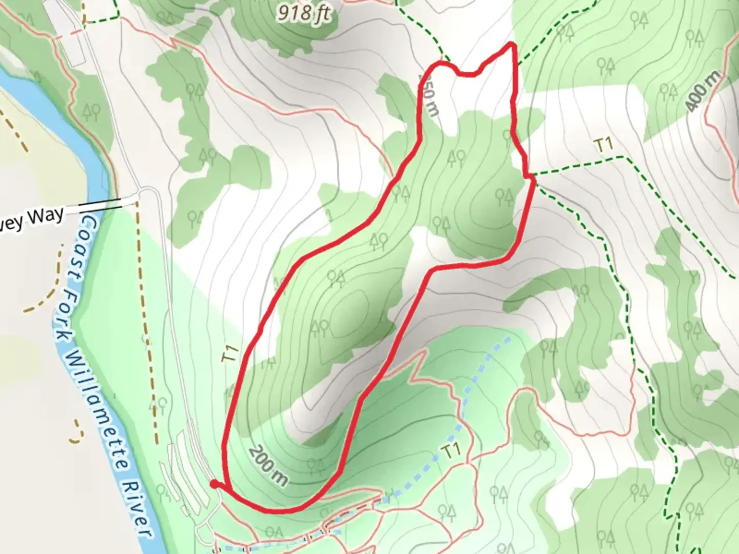An image depicting the trail Theodore and Summit Loop Trail and its surrounding area.