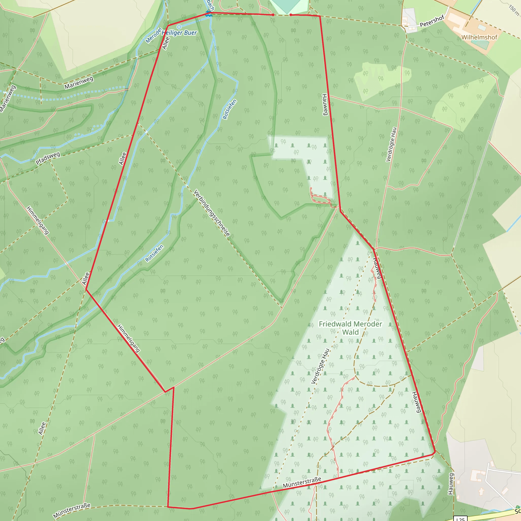 Schlich Rundweg 61 mobile static map