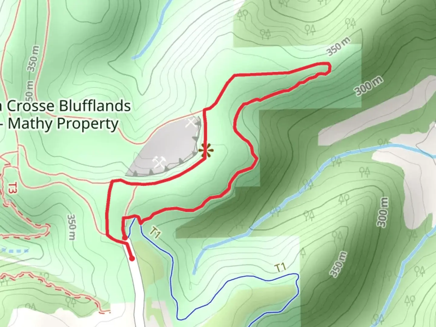 An image depicting the trail The Rim and Sidwinder Loop and its surrounding area.