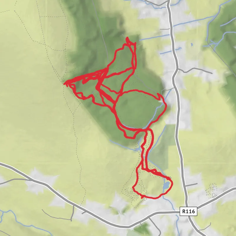 Hike from Dublin mobile static map
