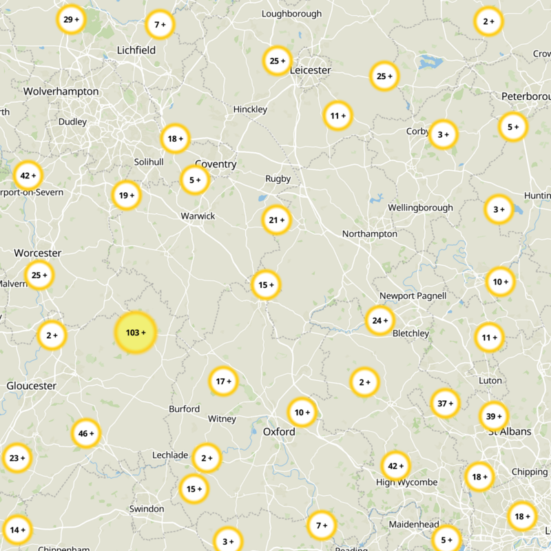 West Northamptonshire Static Map