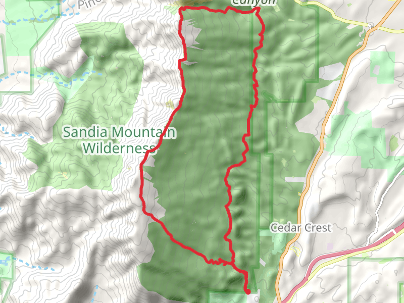 South Crest, Faulty and Cienega Loop Trail
