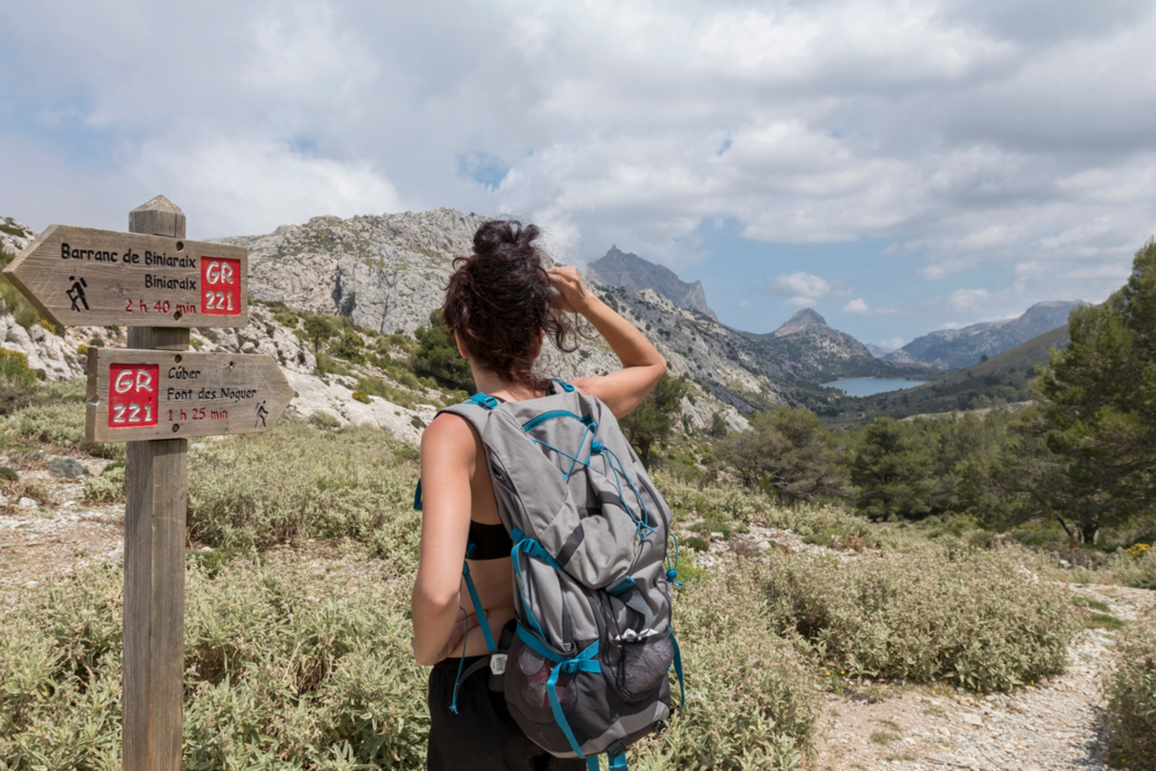 An image depicting the trail GR 221 and its surrounding area.