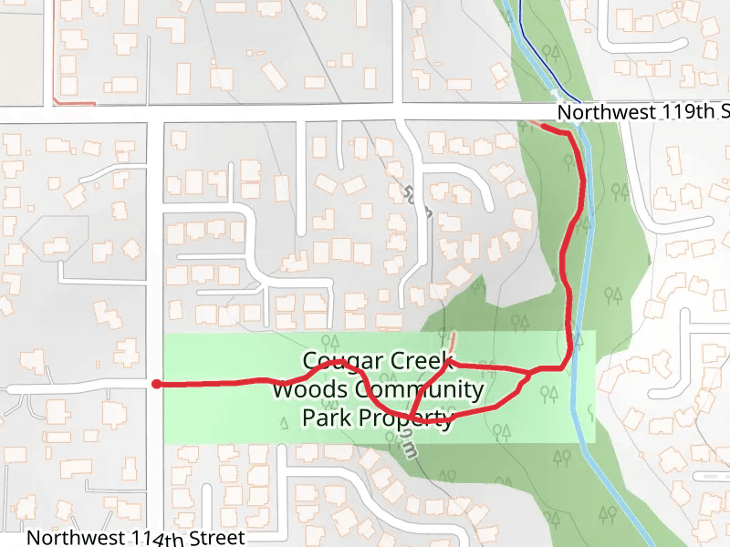 Cougar Creek Woods Community Park Property Loop