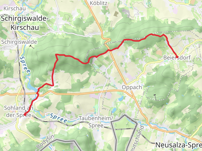 Sohland an der Spree to Beiersdorf via Oberlausitz Bergweg