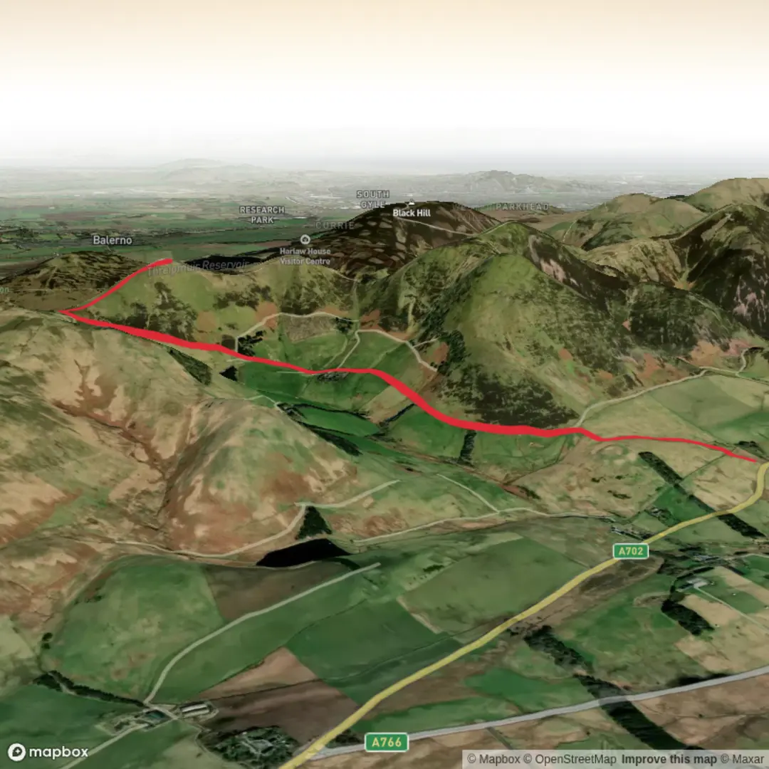An image depicting the trail West Kip and its surrounding area.