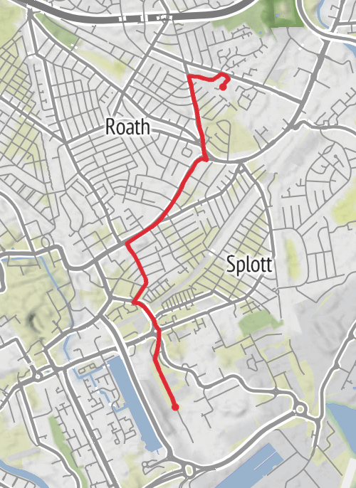 Cardiff Cycling mobile static map