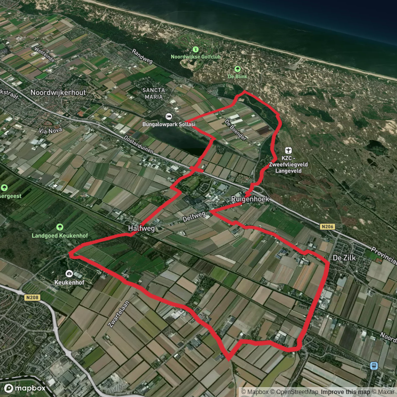Fietspad Langeveld and Looster Weg Noord Loop