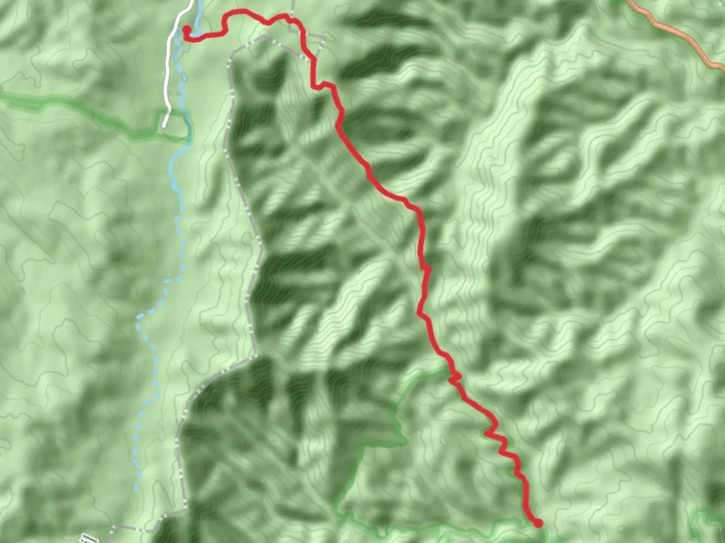 An image depicting the trail Couranga Track and its surrounding area.