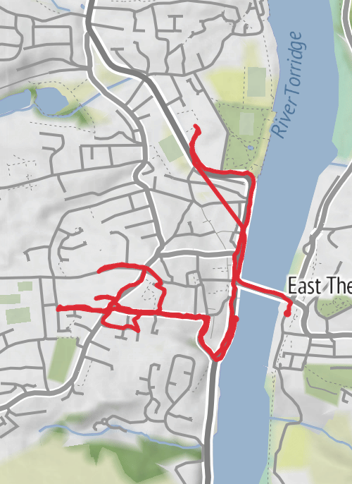 Torridge Walking mobile static map