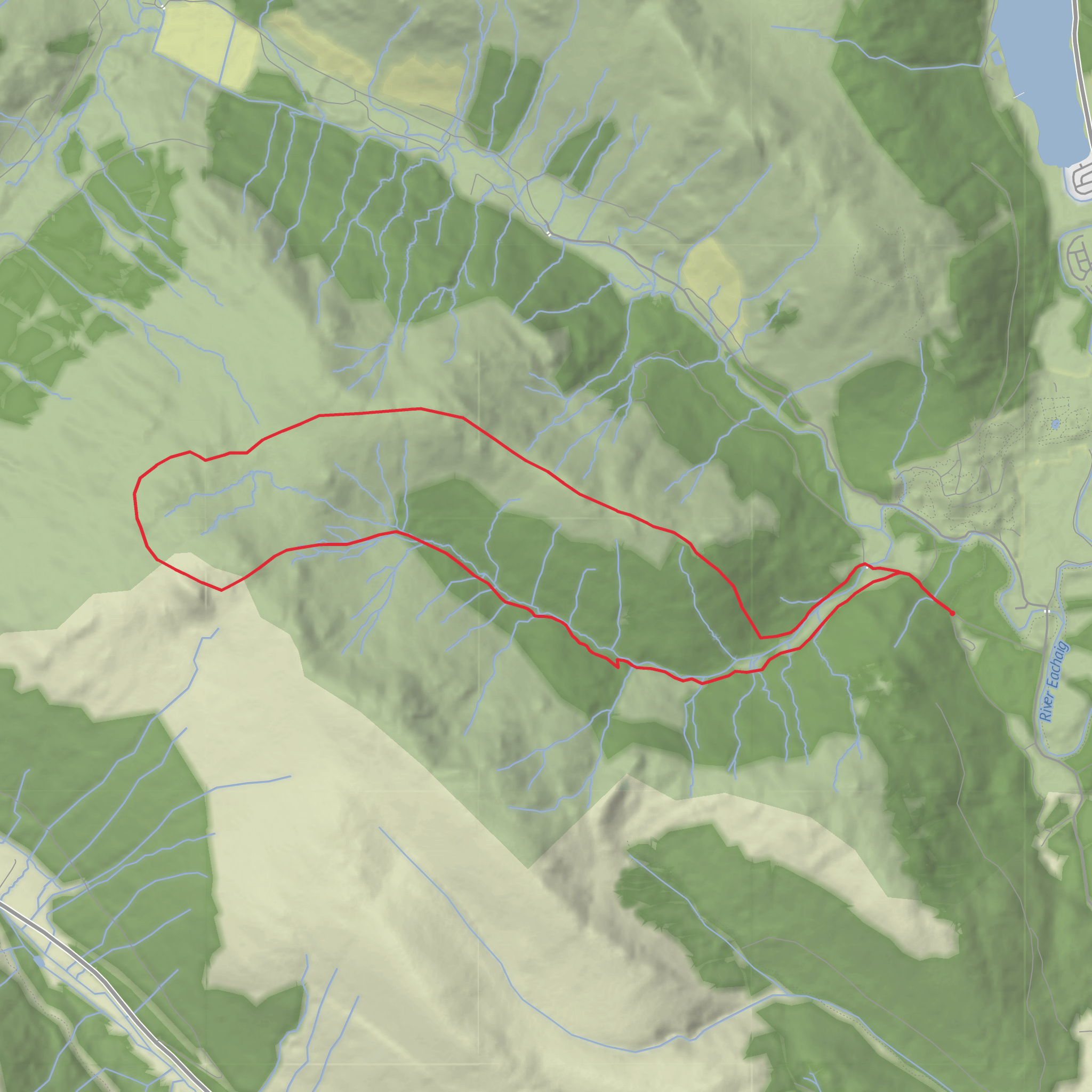 Sgorach Mor and An Creachan Loop mobile static map