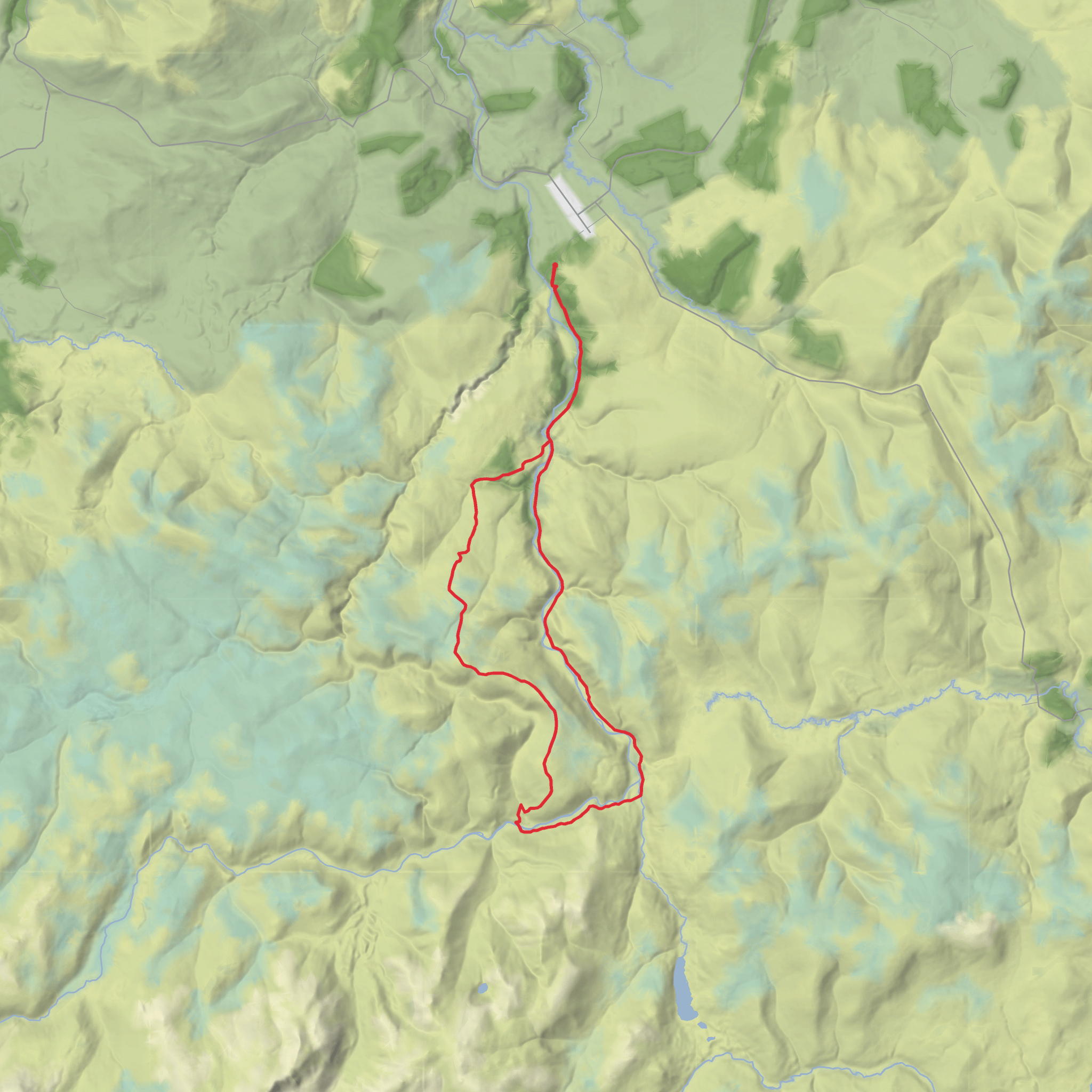 Carn an t-Sleibhe, Cnap Chaochan Aitinn, Drum Loin and Dail Neilead Loop mobile static map