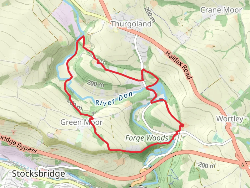 Huthwaite Common and Tin Mill Rocher Loop