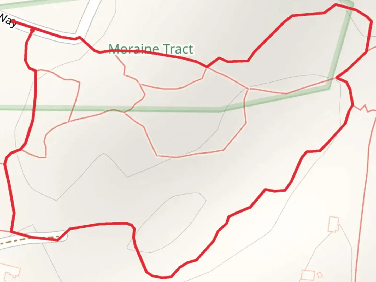 An image depicting the trail Stage Coach Way and its surrounding area.