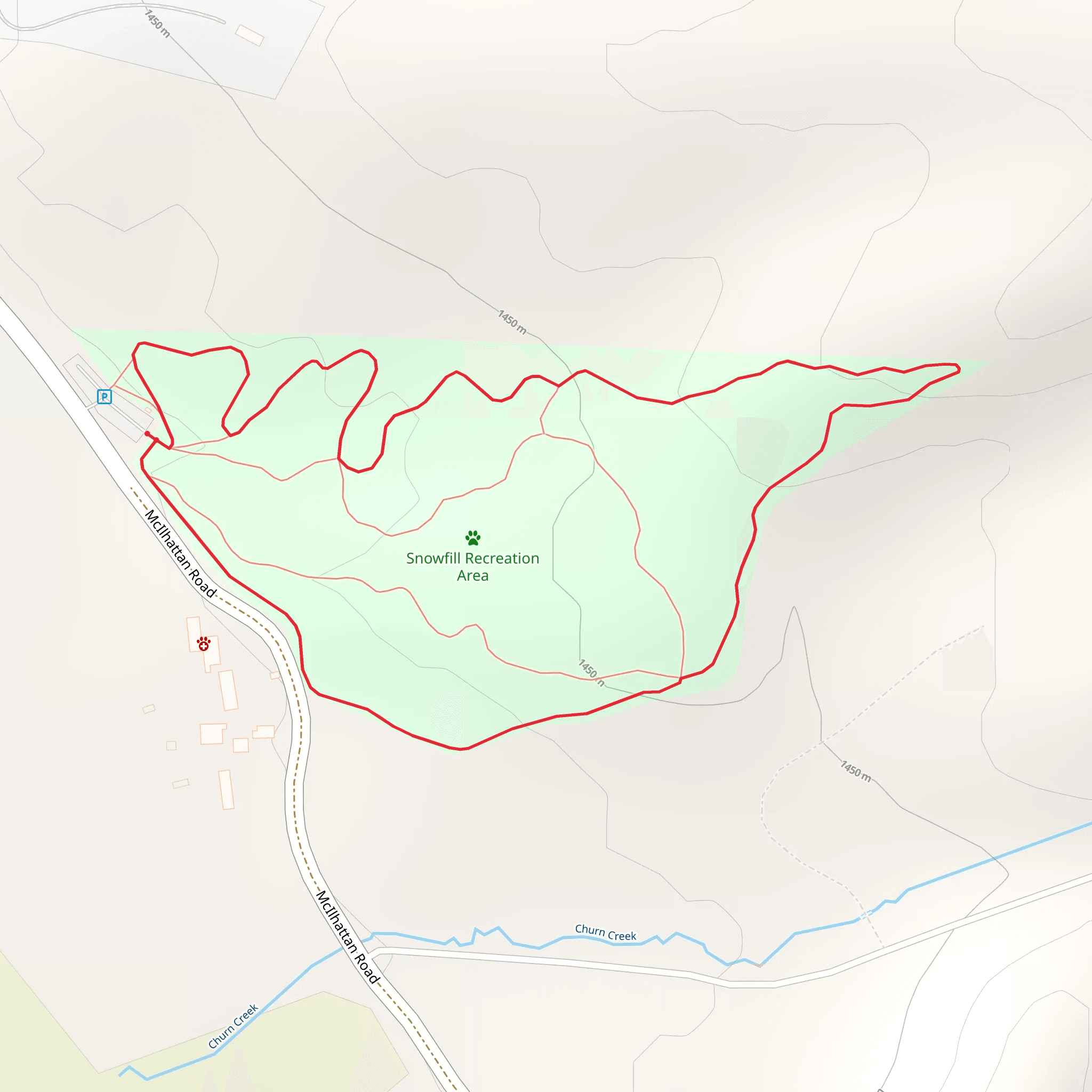 McIlhattan Road Loop mobile static map