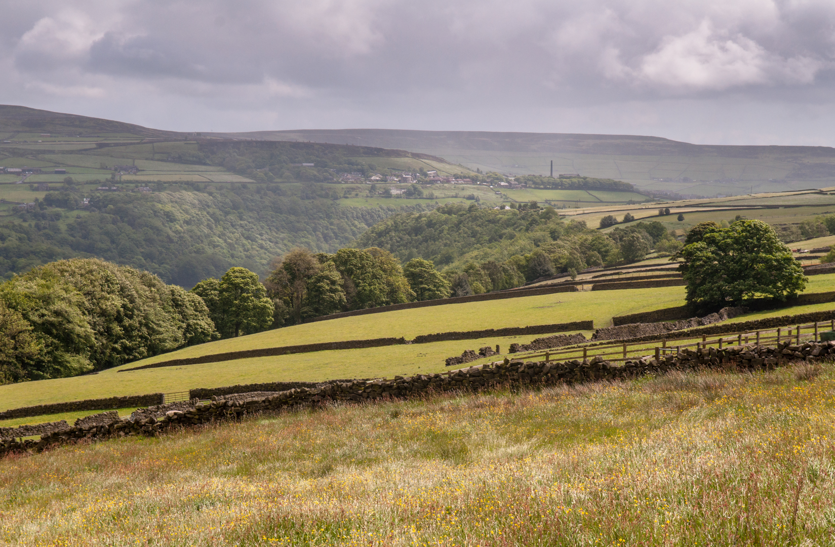 An image depicting the trail Hebble End, Callis Wood, Pry Hill, Bob Wood and Mytholm Loop and its surrounding area.