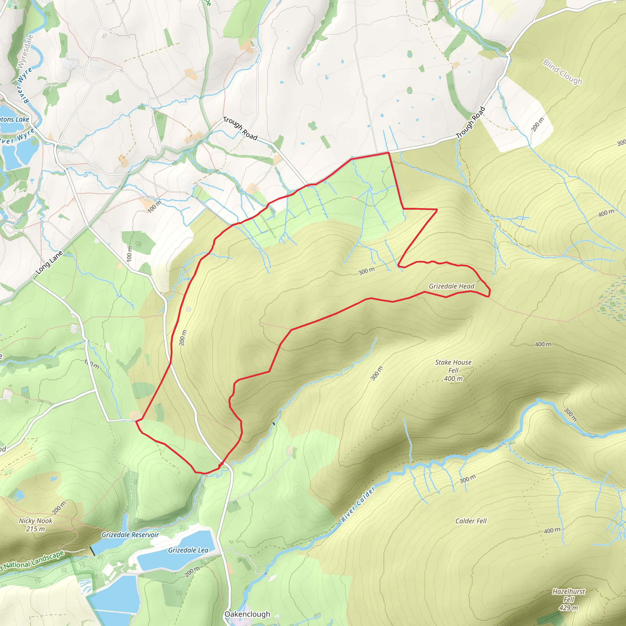 Grizedale Head Loop mobile static map