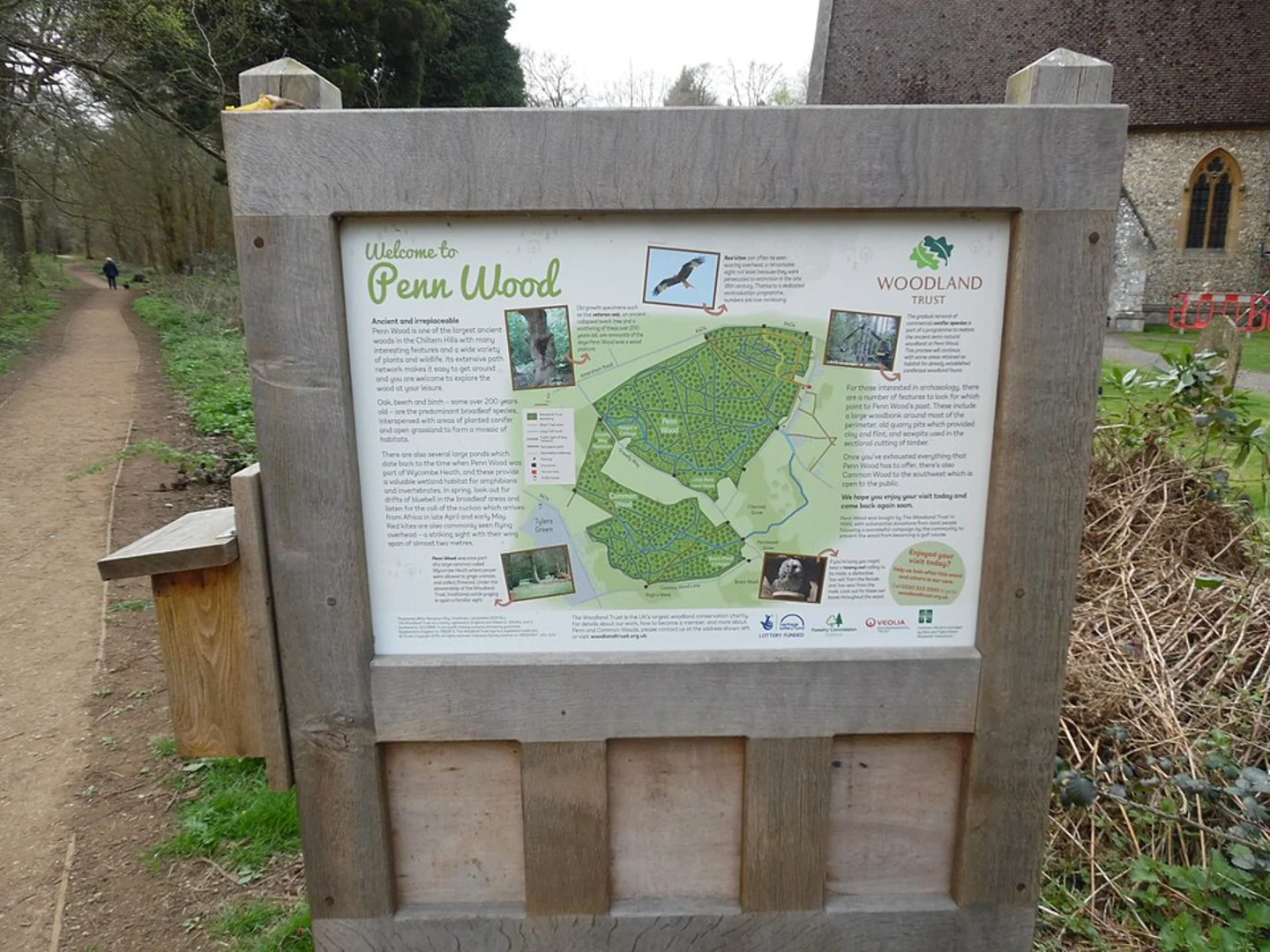 An image depicting the trail Penn Wood Loop and its surrounding area.
