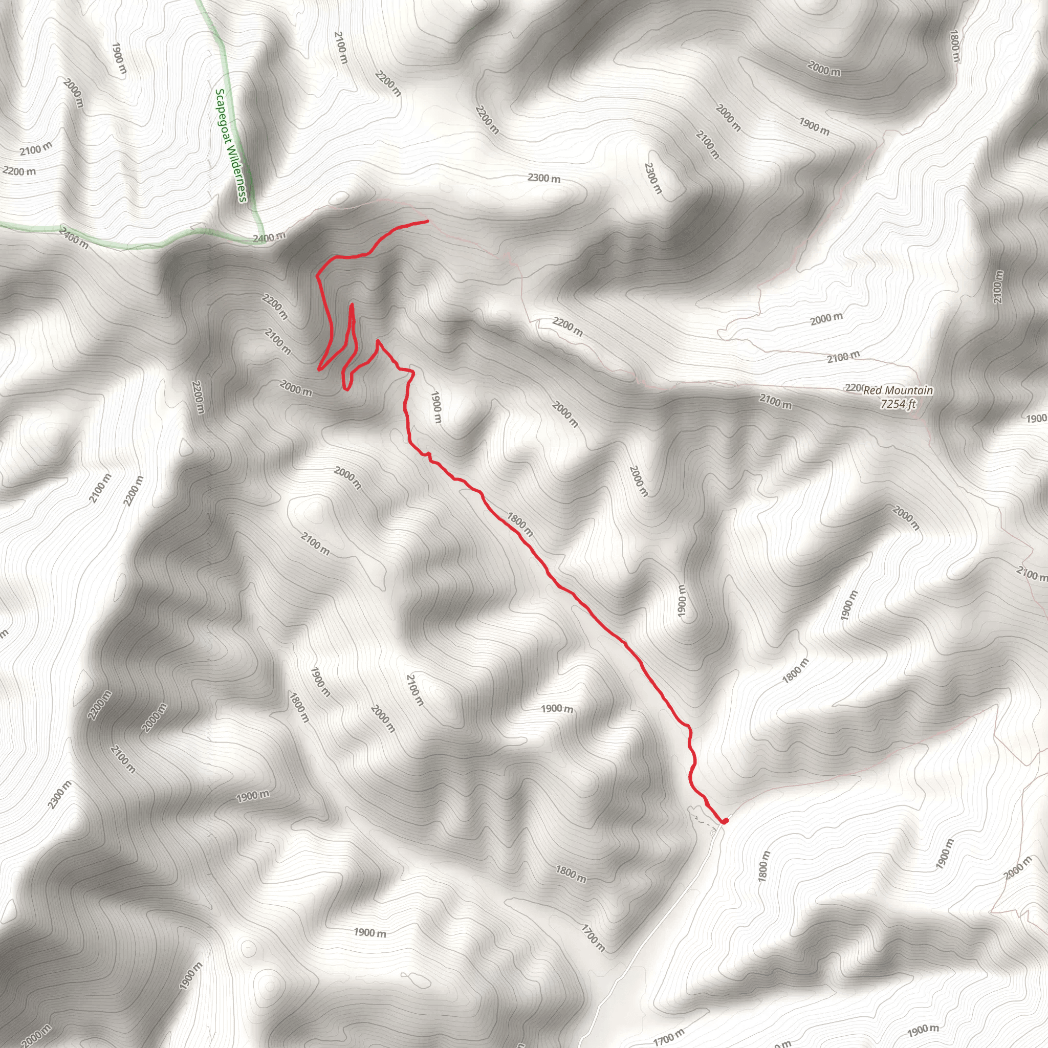 Alice Creek Trail mobile static map