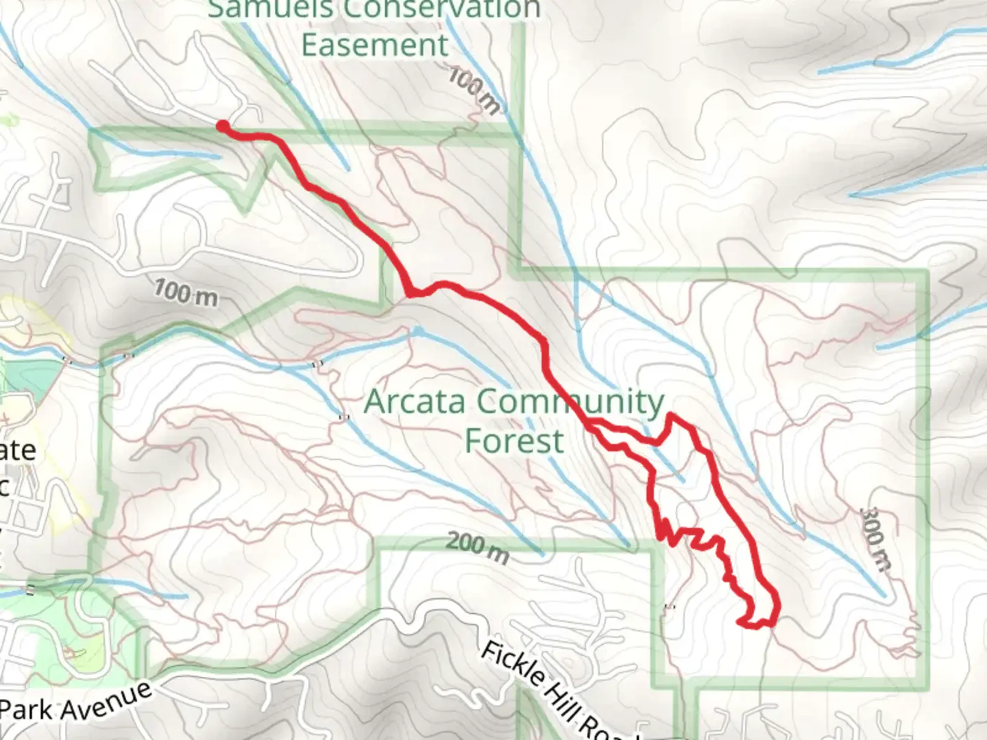 An image depicting the trail California Trail and Ridge Loop Single Track and its surrounding area.