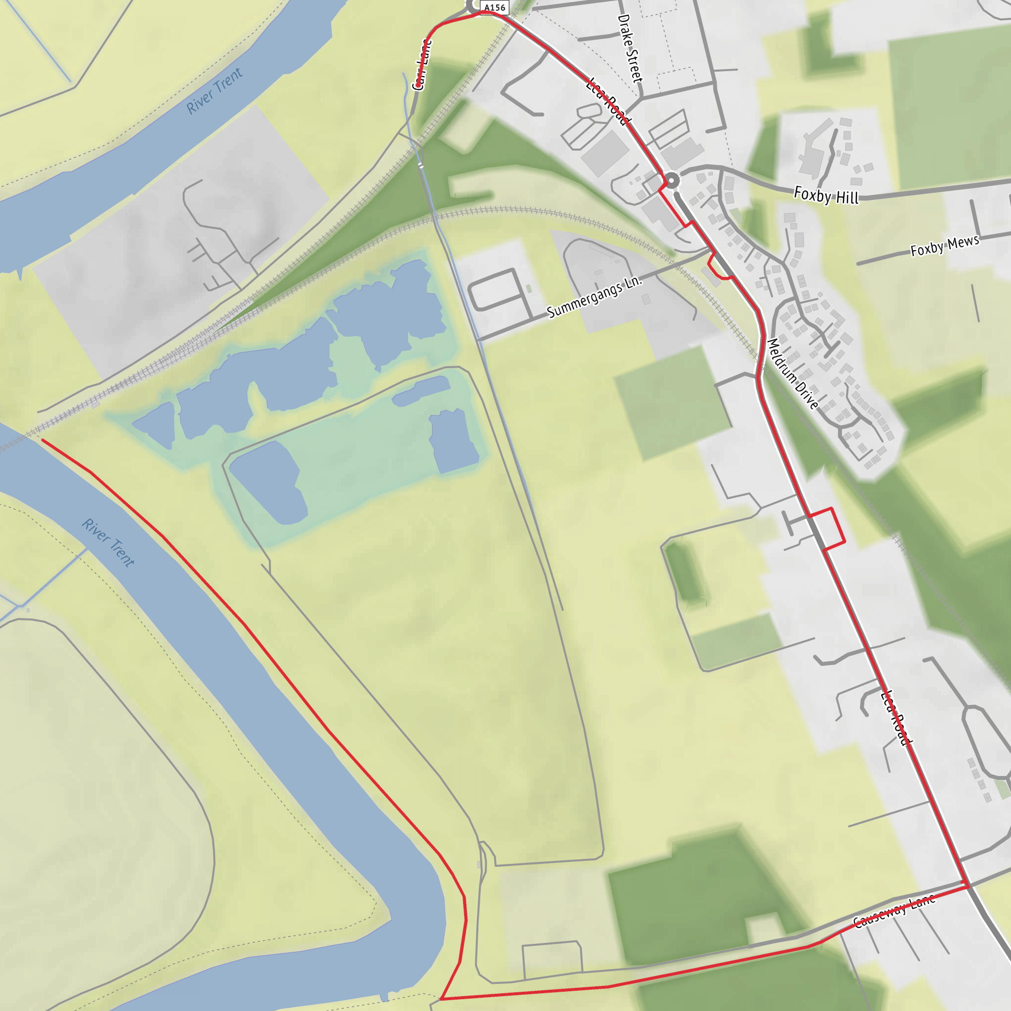Carr Lane - Out & Back mobile static map