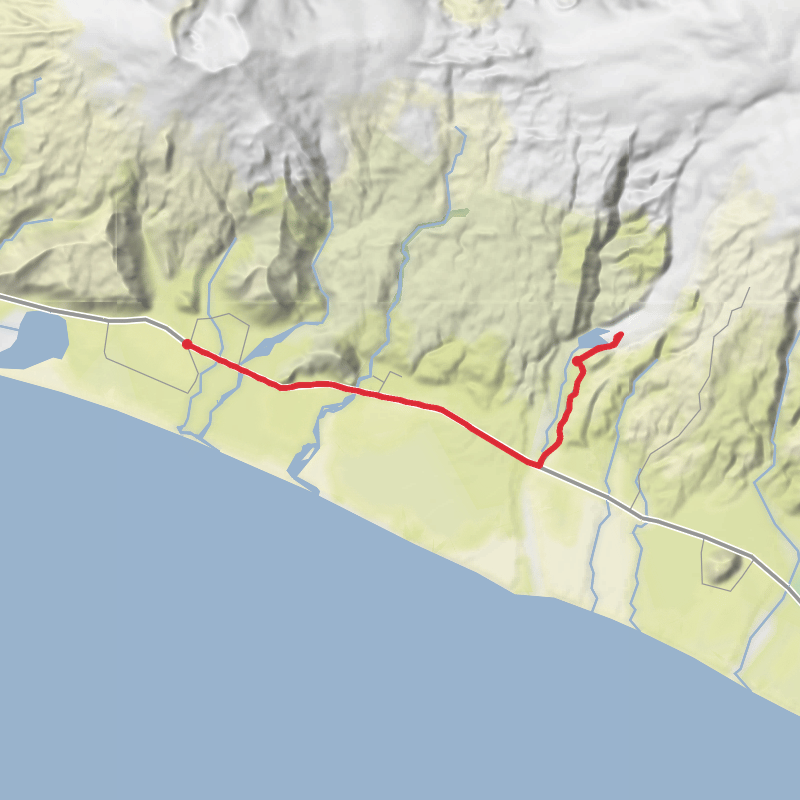 A map preview of the recording Untitled recording.