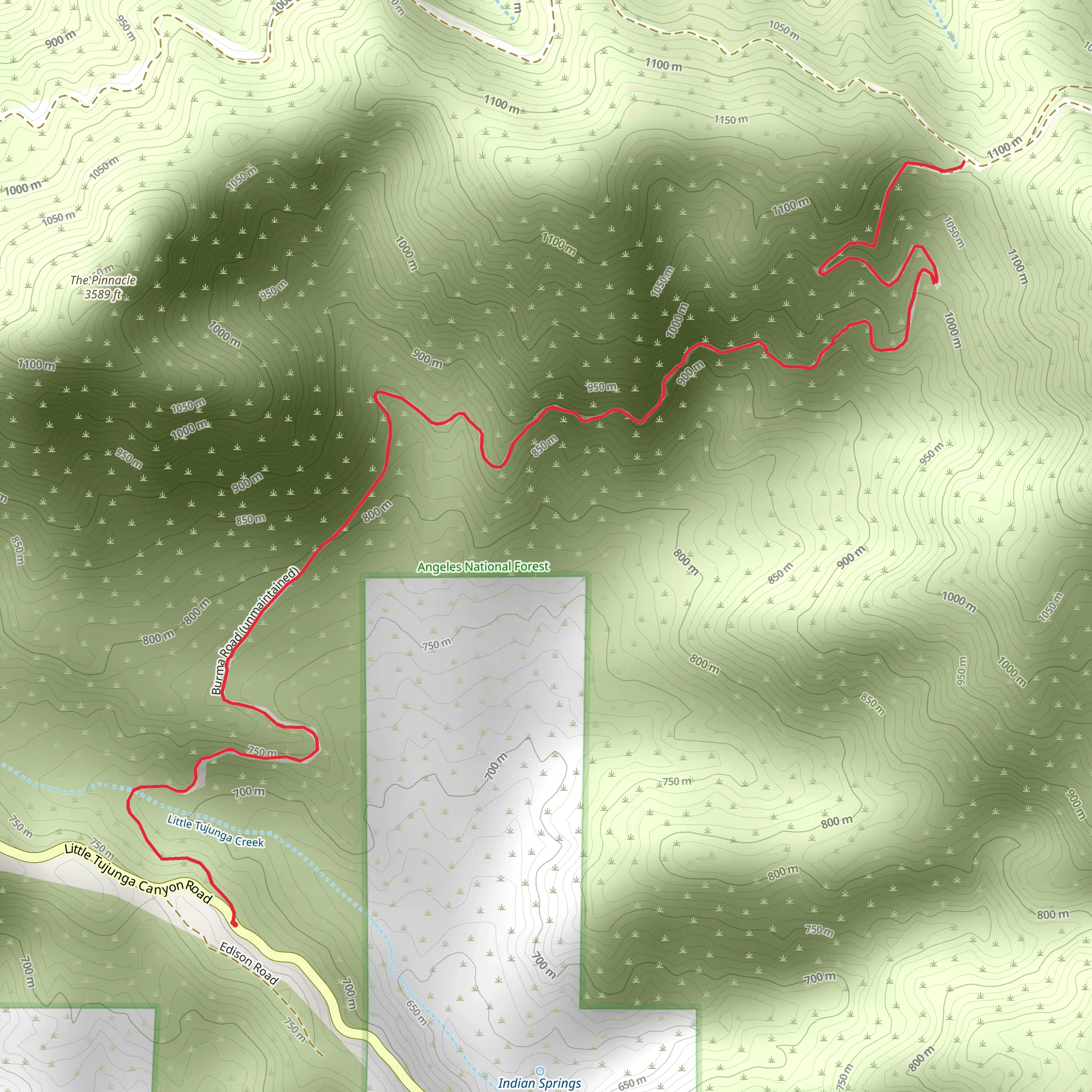 Highline Saddle mobile static map