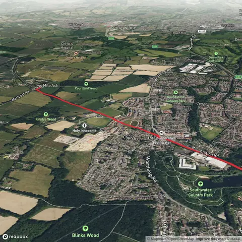 Hike from Southwater to The Bax Castle