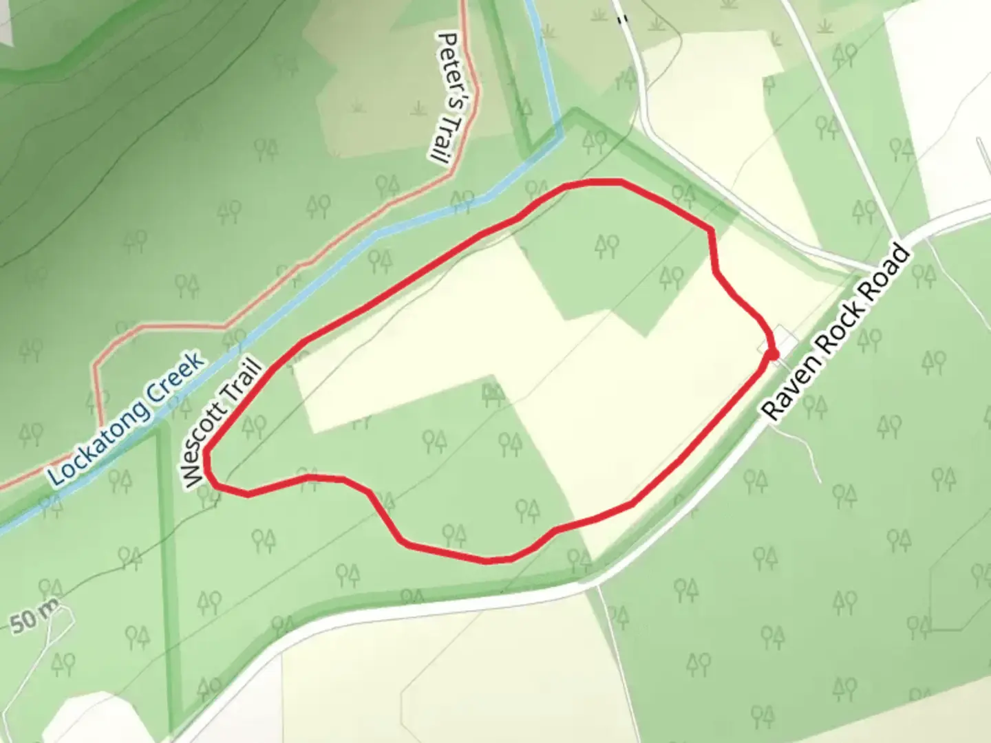 An image depicting the trail Wescott Loop Trail and its surrounding area.