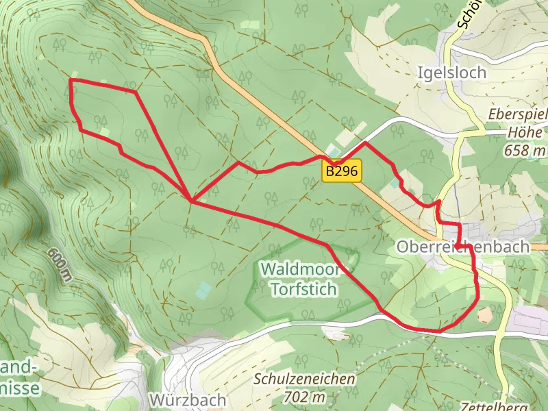 Oberreichenbach Loop viaa Kohlhutte and Fohrbrunnenhutte