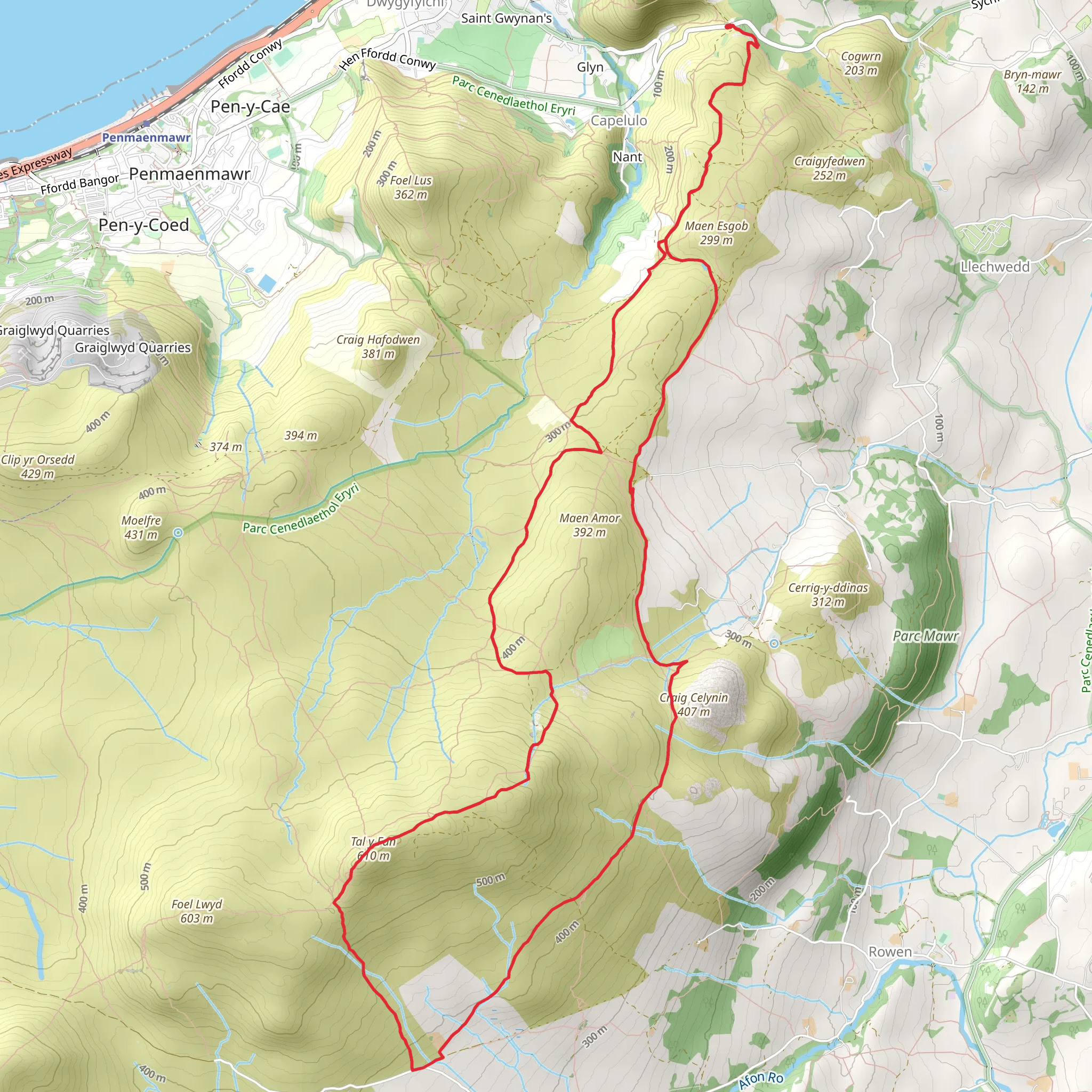 Tal y Fan (1) mobile static map