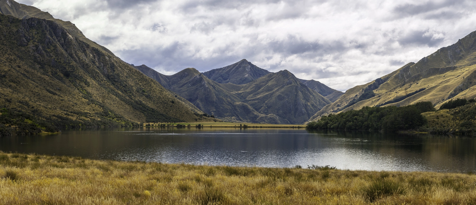 An image depicting the trail Moke Lake Loop Track and its surrounding area.