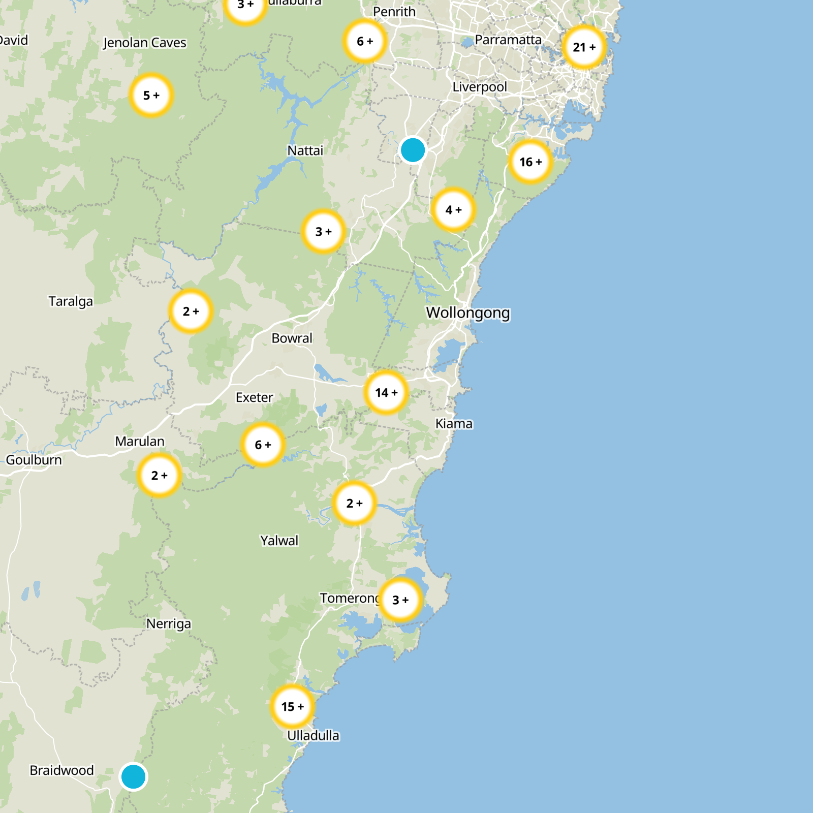 Jamberoo Static Map
