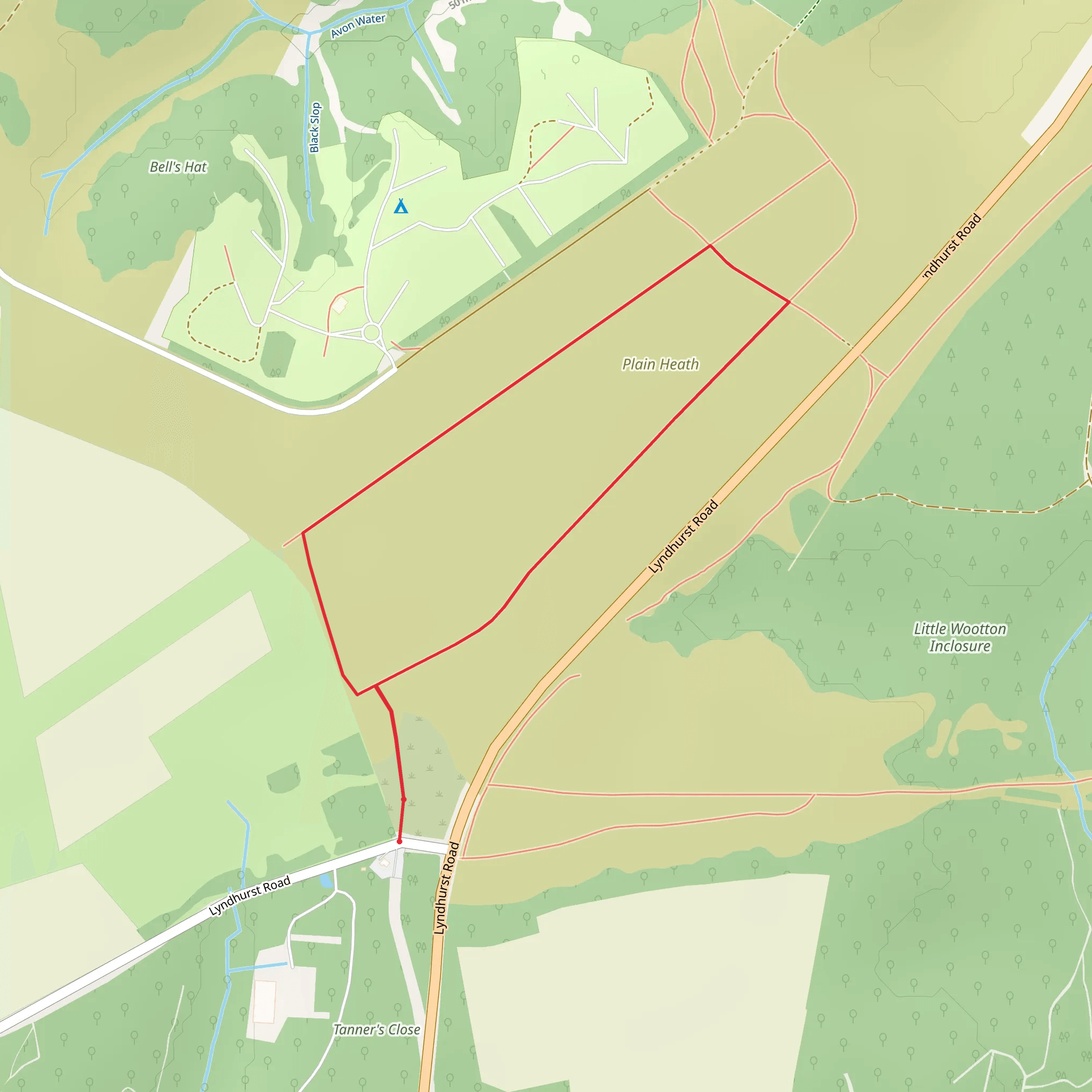 Plain Heath Loop mobile static map
