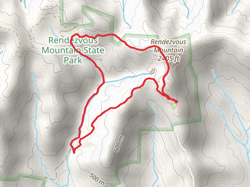 Amadehy Waterfalls and Rendezvous Mountain Ridge Loop Trail