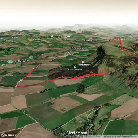 John Knox's Pulpit, West Lomond and Bunnet Stane Loop