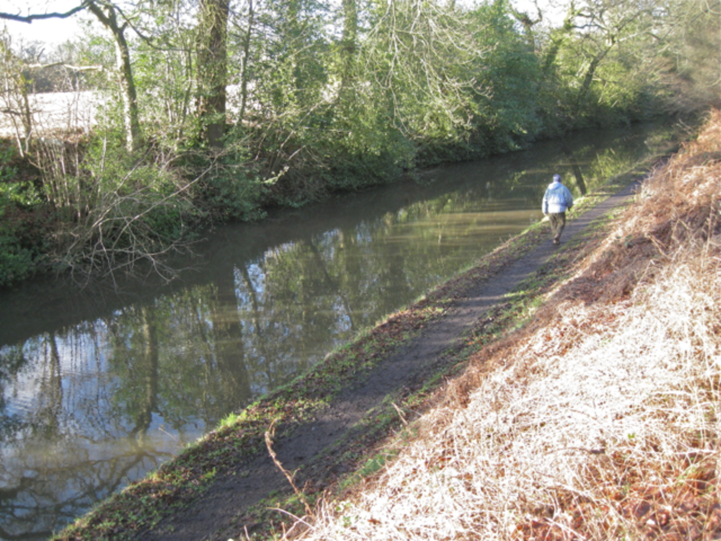 An image depicting the trail Stratford - upon - Avon Canal Walk and its surrounding area.