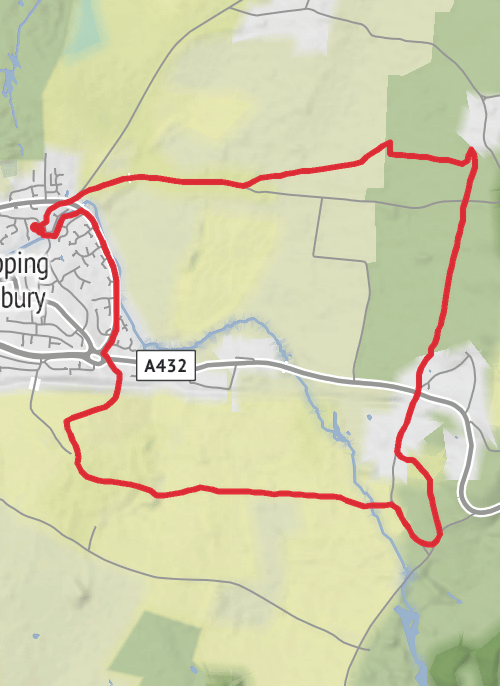South Gloucestershire Walking mobile static map
