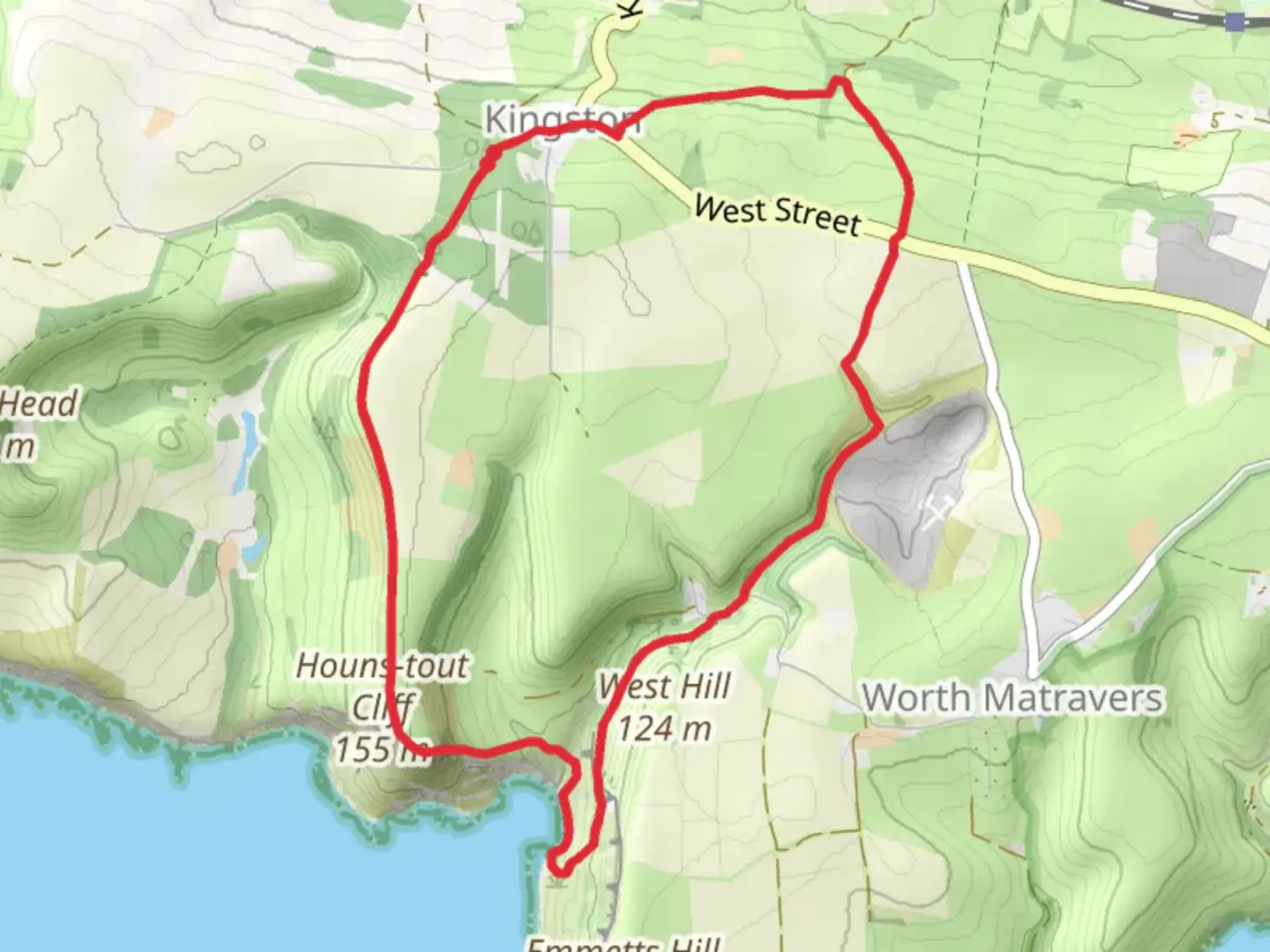 An image depicting the trail Chapman's Pool Loop from Kingston and its surrounding area.