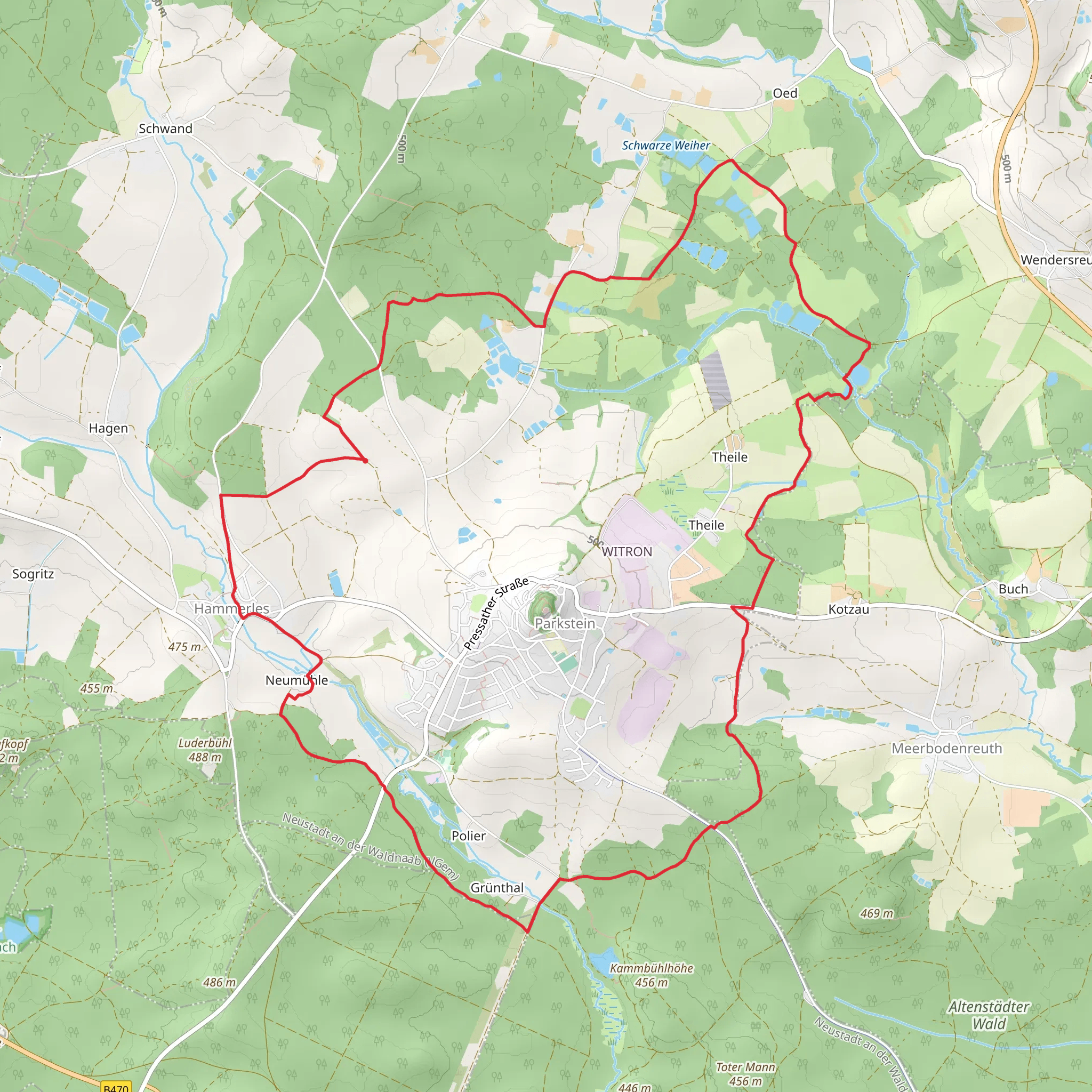 Parkstein Loop mobile static map