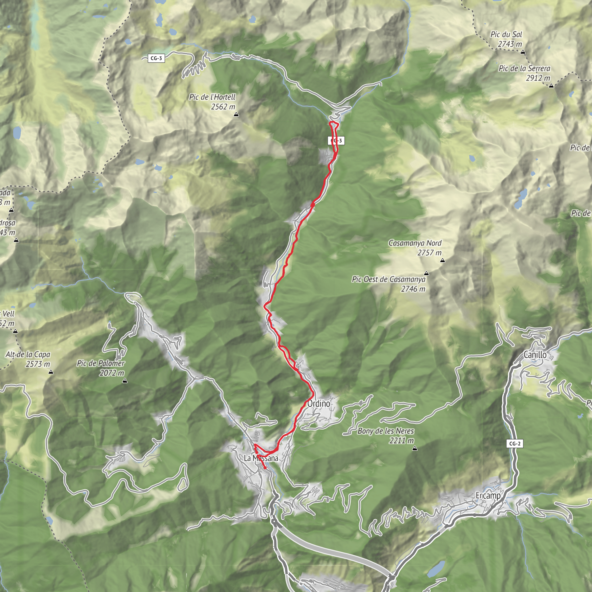 El Serrat–Camí del Ferro mobile static map