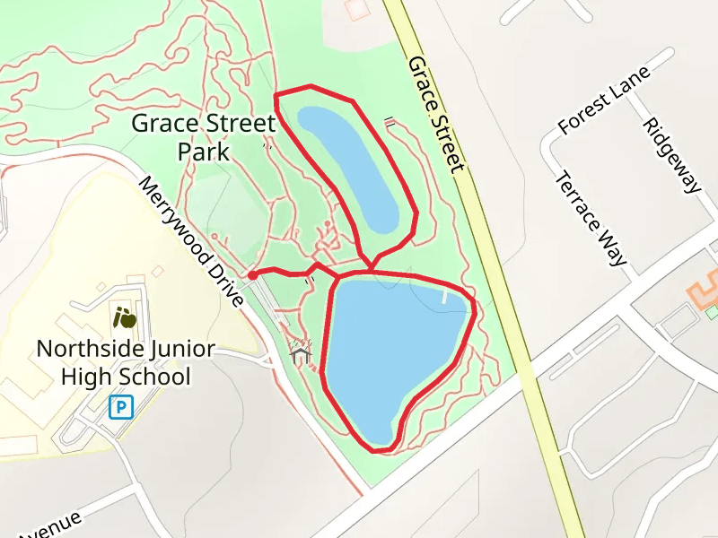 Grace Street Park Ponds Loop