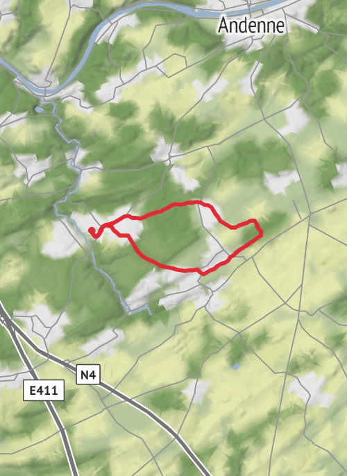 Gesves ROUTE mobile static map