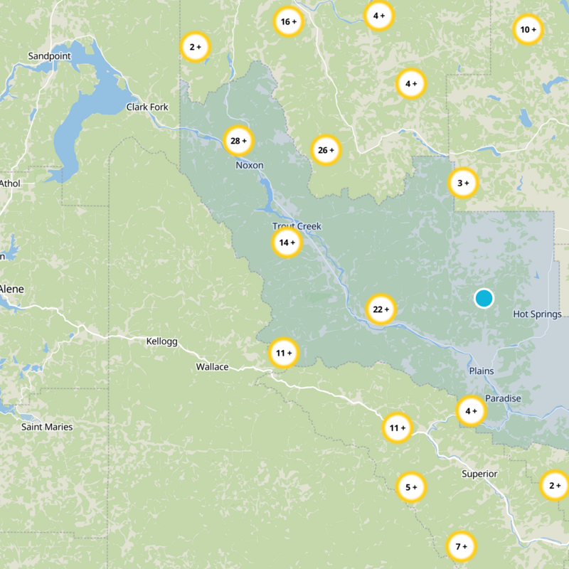 Sanders County Static Map