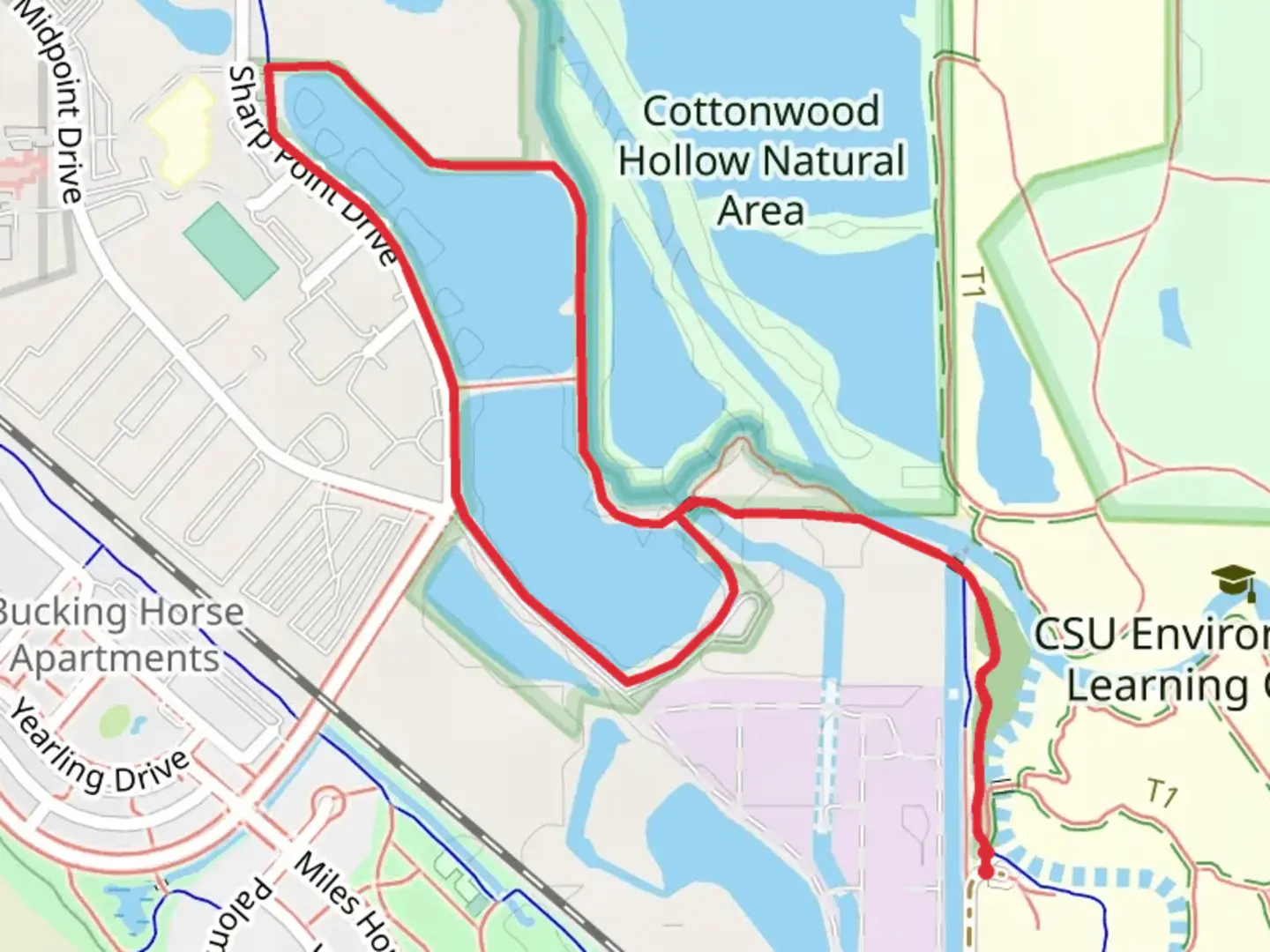 An image depicting the trail Poudre Loop Trail and its surrounding area.