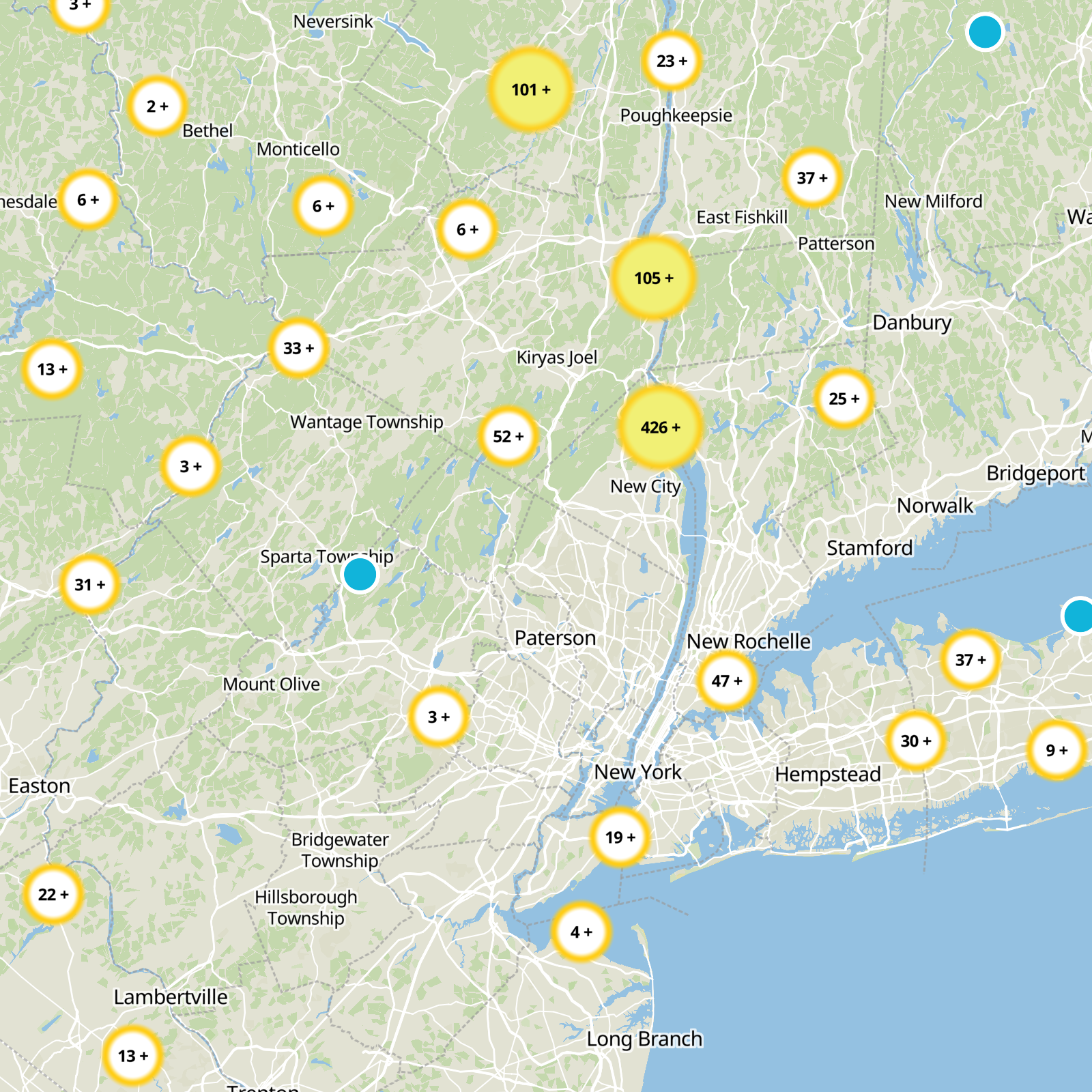Bergen County Static Map
