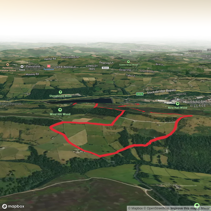 Underbank Reservoir and Whitewell Moor Loop