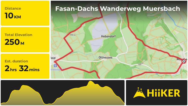 Fasan-Dachs Wanderweg Muersbach | Bamberg | Germany