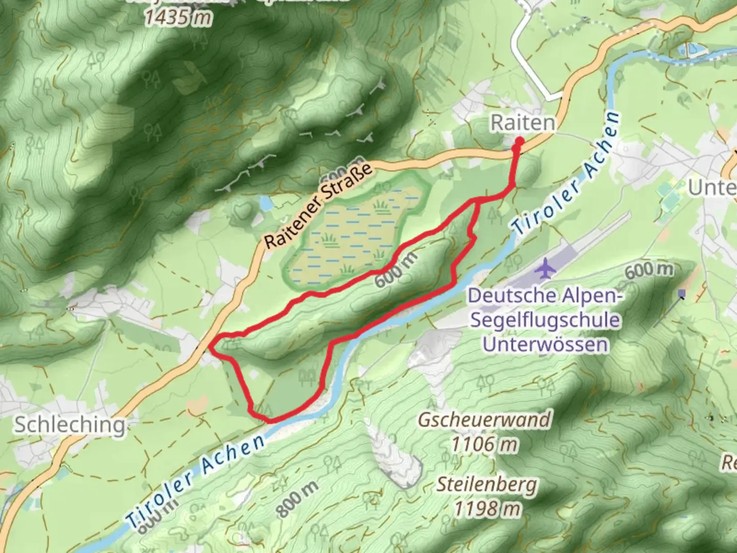 An image depicting the trail Buchberg Rundweg Loop and its surrounding area.